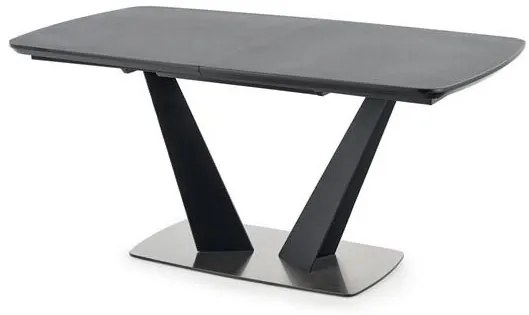 Masă de sufragerie extensibilă 160-220 cm Fredda (negru + gri) (pentru 6 8 persoane). 1048853