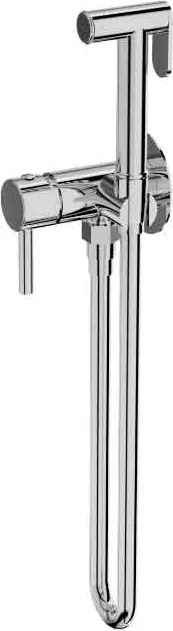 Dus igienic incastrat din alama sanitara, crom lucios, cu furtun 120 cm, LaVita Verdi