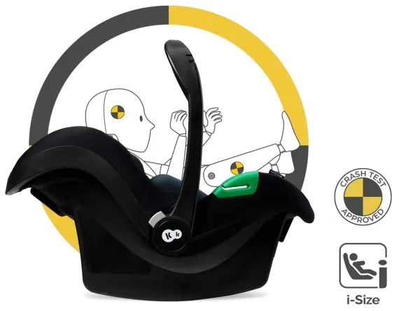 Cărucior de copii combinat 3 în 1 KINDERKRAFT ESME Sand beige + scaun auto MINK PRO