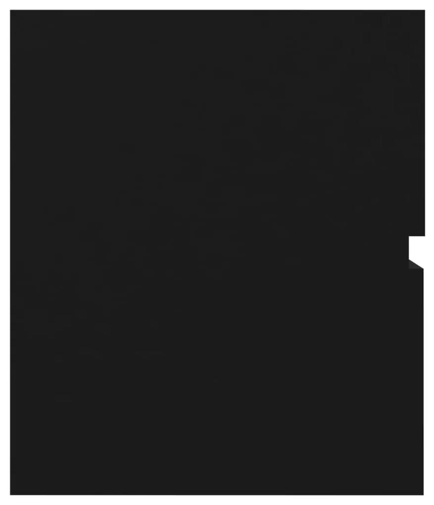 Mască de chiuvetă, negru, 60 x 38,5 x 45 cm, pal