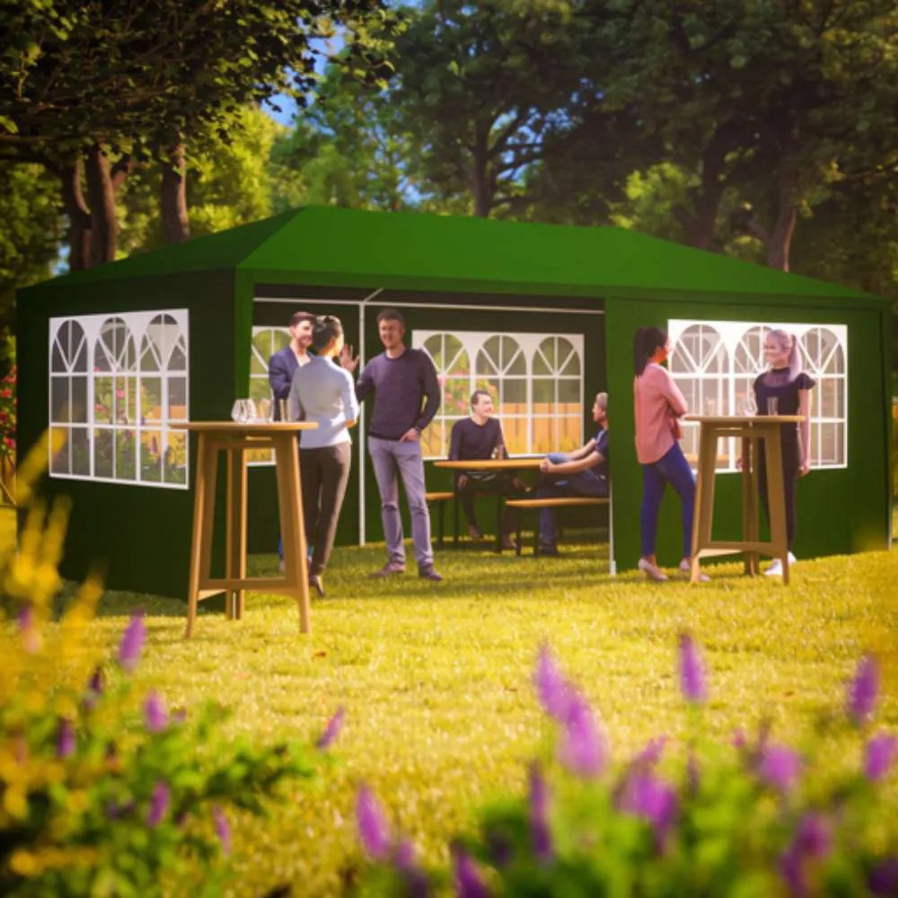 Cort de petrecere NEAPOL, 3x6m, verde Jurhan