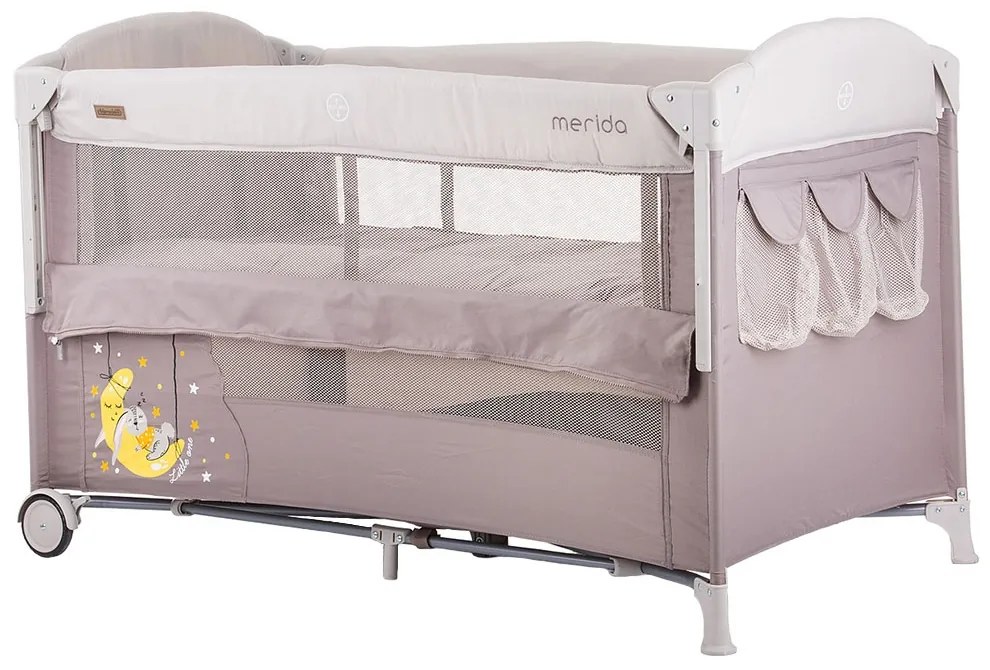 Patut pliabil Chipolino Merida frappe cu laterala culisanta
