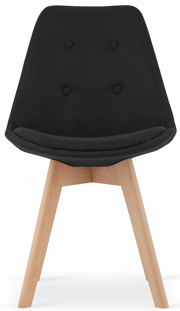 Set de masă 1 + 4, masă ADRIA 120x80 negru + scaune DAREN NORI negru