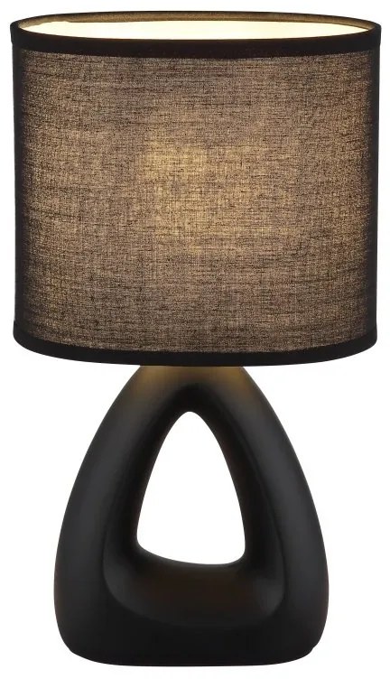 Lampa de masa ceramica neagra TRIANGLE