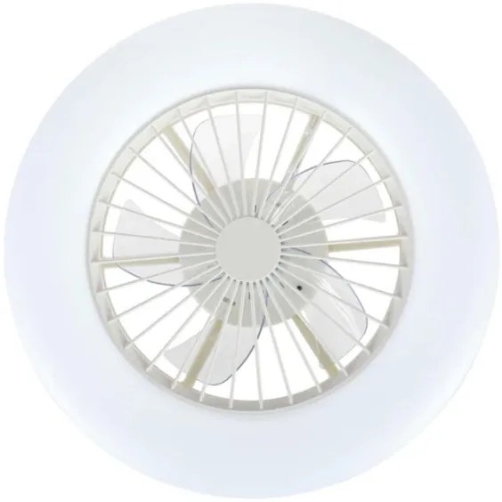 Plafonieră LED dimabilă cu ventilator Lucci Air 513200 OSLO LED/20W/230V alb + telecomandă