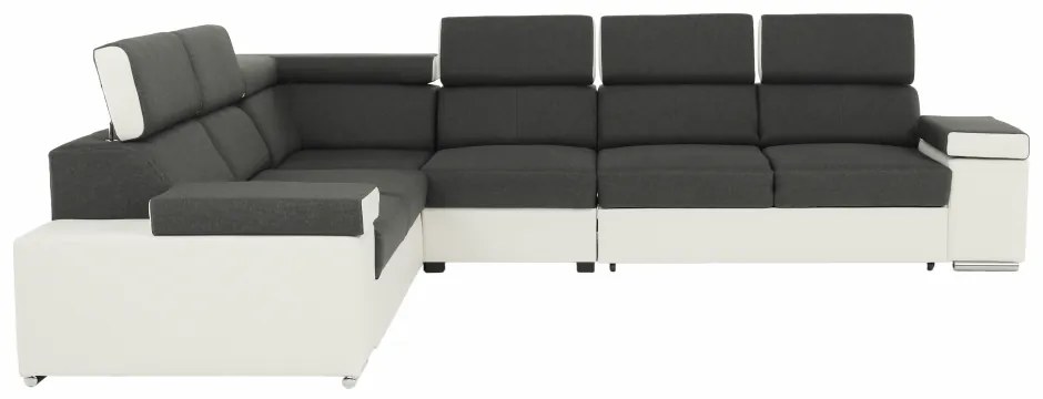 Colţar universal, gri/alb, 2+3, MARBELA LUX