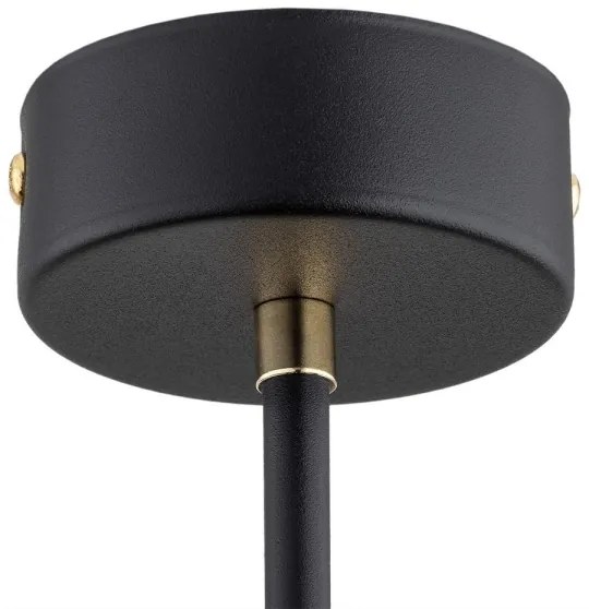 Argon 2128 - Lustr RAVELLO 5xE14/15W/230V negru/auriu pe tijă