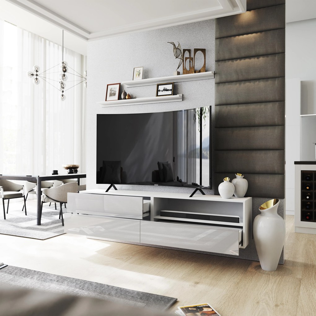 Zondo Mobilier living Berny 41 (alb + alb lucios). 1041457