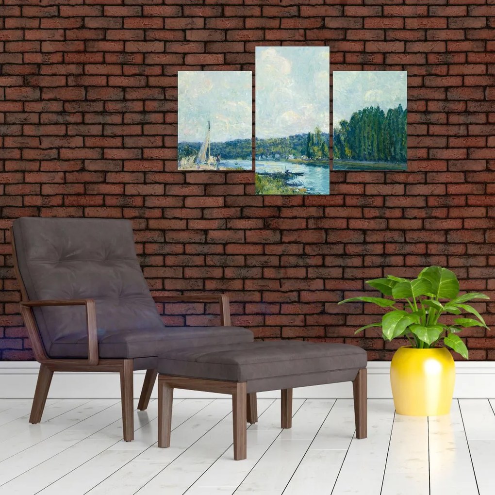 Tablou - Alfred Sisley, The Banks of the Oise, reproducere (90x60 cm)