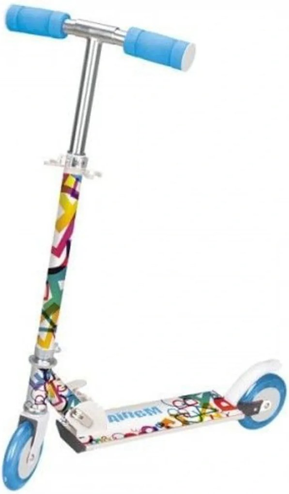 Trotineta copii cu roti din silicon NOVOKIDS™ Mania , 2 roti,pliabila, maner reglabil pe inaltime,maxim 20 kg, roti silicon,frana picior, design