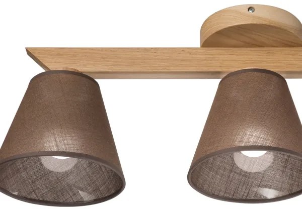 Lustră aplicată Brilagi ANTHONY 3xE14/40W/230V stejar/maro