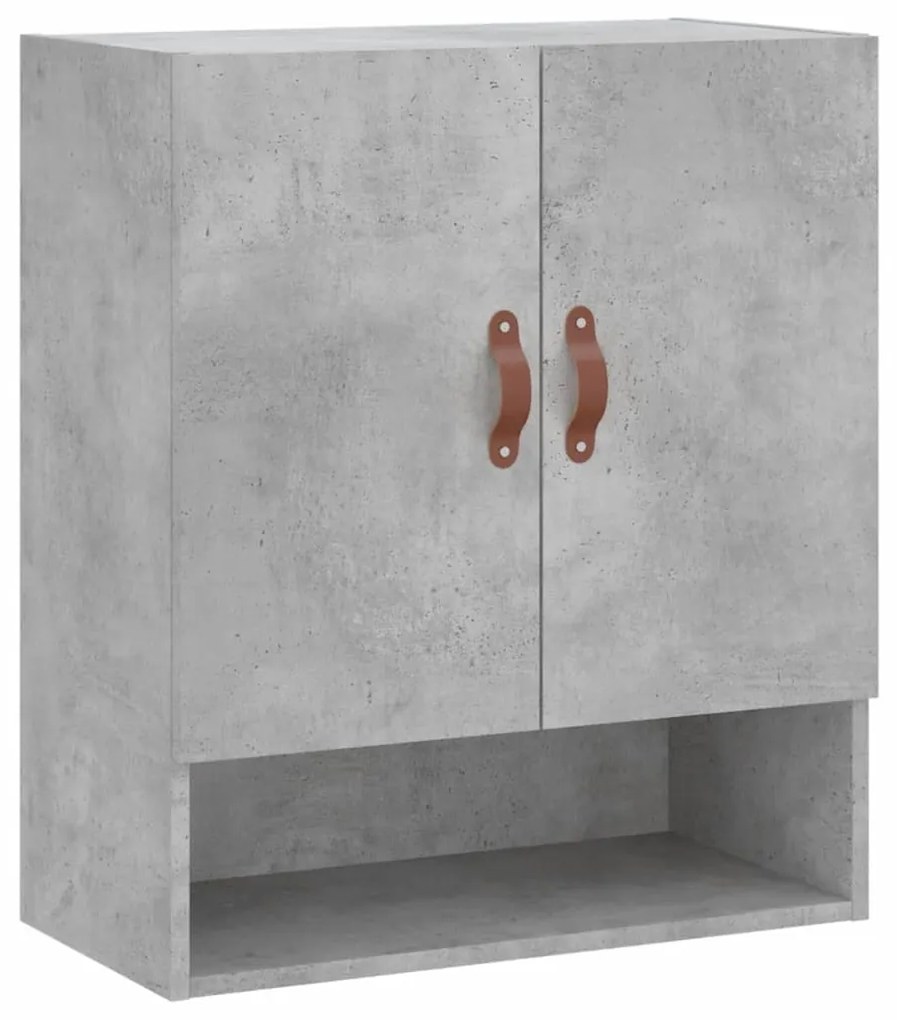 vidaXL Dulap de perete, gri beton, 60x31x70 cm, lemn compozit