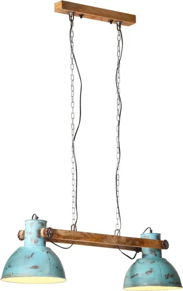 vidaXL Lampă suspendată 25 W, albastru uzat, 85x28x109 cm, E27