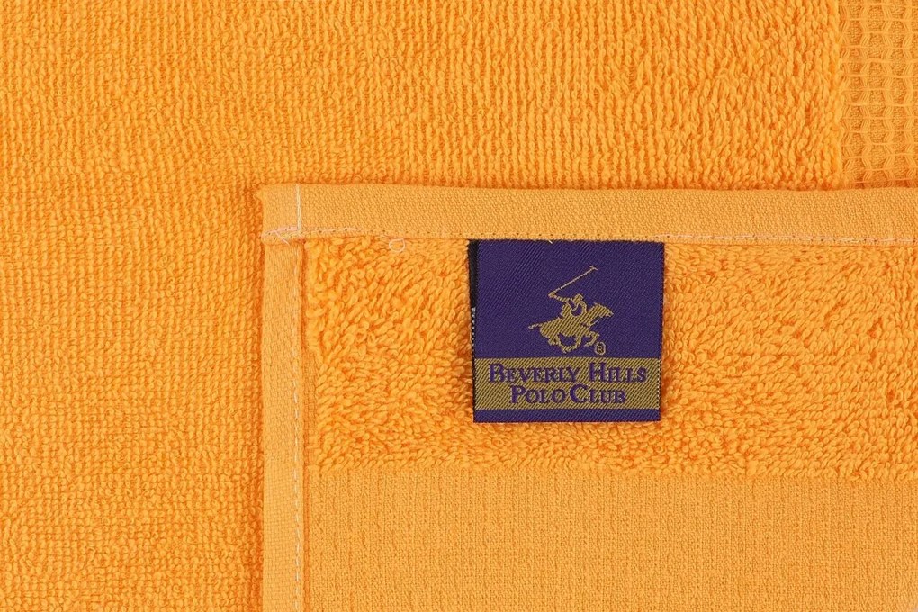 Set 4 Prosoape 801, Beverly Hills Polo Club, 50x90 cm, Bumbac, Galben