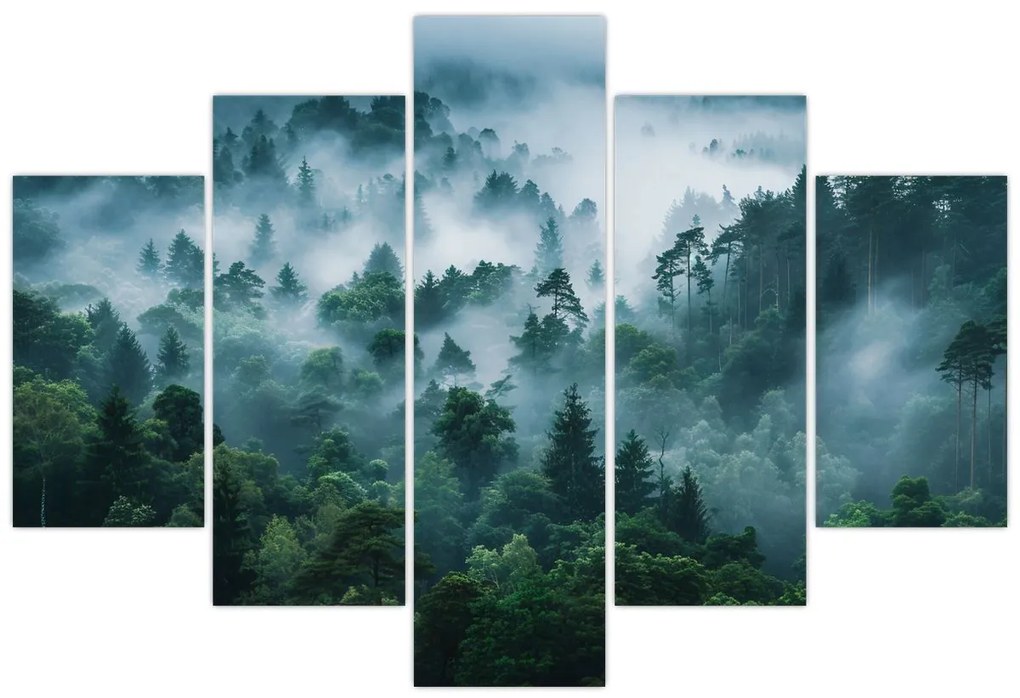Tablou - Pădure în Ceață (150x105 cm)
