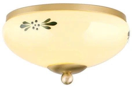 Plafonieră Orion DL 7-672 LANDHAUS 1xE27/60W/230V d. 21 cm alamă/bej