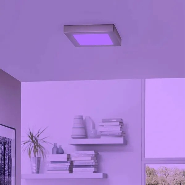 Eglo 96679 - Plafonieră LED RGBW dimerizabilă FUEVA-C LED/15,6W/230V BT