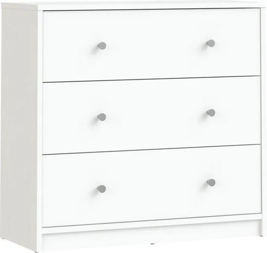 Comoda cu sertare Home affaire alba 72,4/30,1/68,3 cm