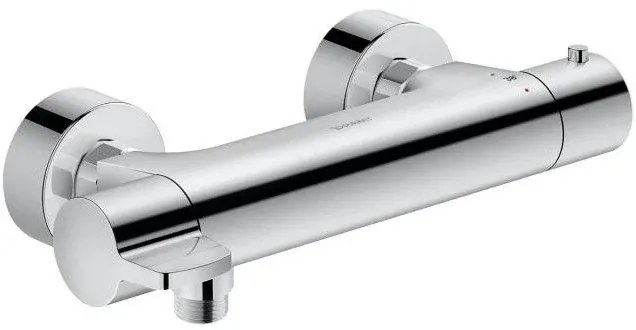 Duravit B.1 Baterie dus monocomanda cu termostat, crom