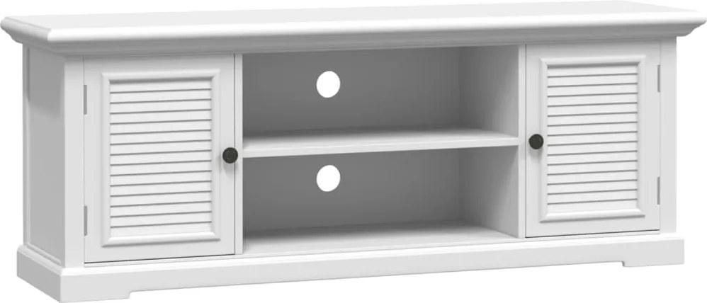 vidaXL Dulap TV, alb, 110x30x41 cm, lemn prelucrat