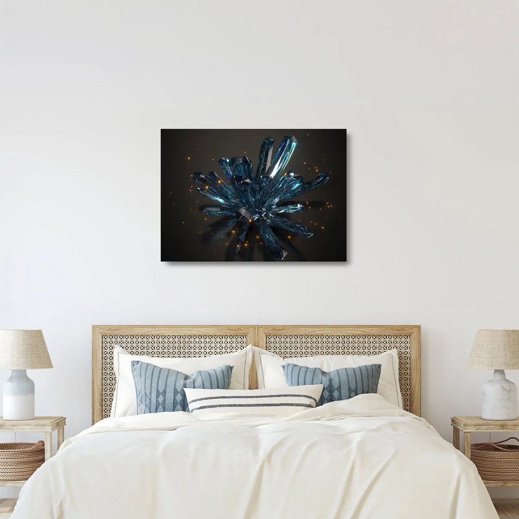 Tablou pe sticlă cu cristale (70x50 cm)