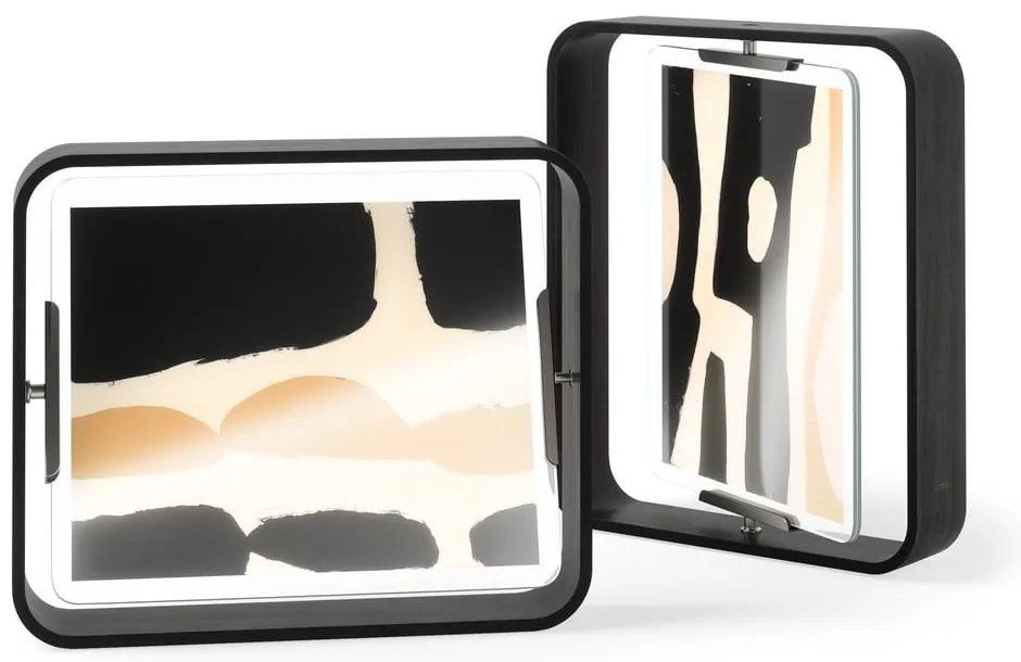 Ramă foto neagră cu picior de susținere din lemn 26x31,5 cm Bellwood – Umbra