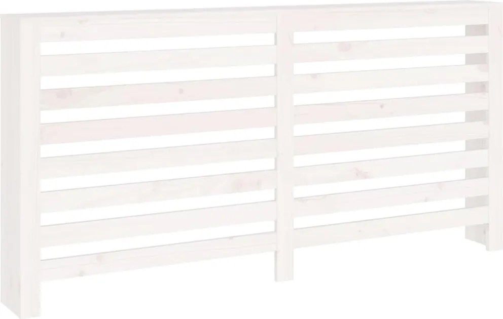 vidaXL Mască pentru calorifer, alb, 169x19x84 cm, lemn masiv de pin