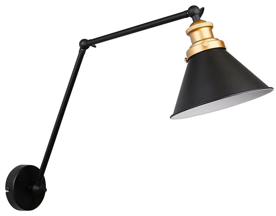 Aplică de perete neagră din metal Fundo – Candellux Lighting