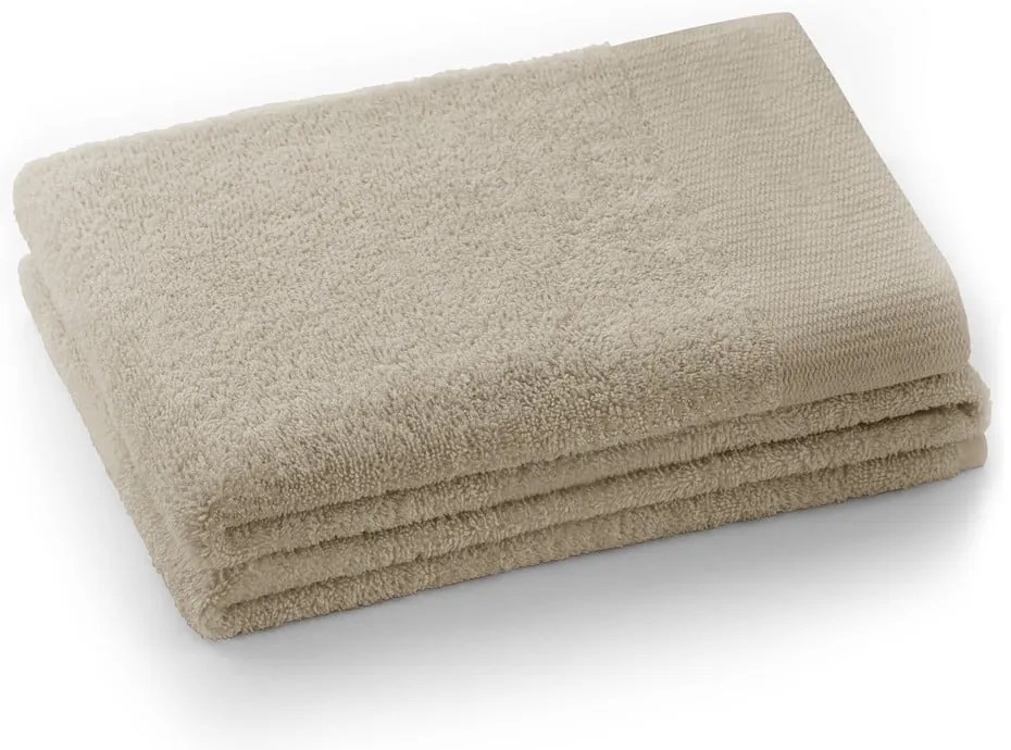 Prosop bej din bumbac din frotir 30x50 cm Amari – Restilo