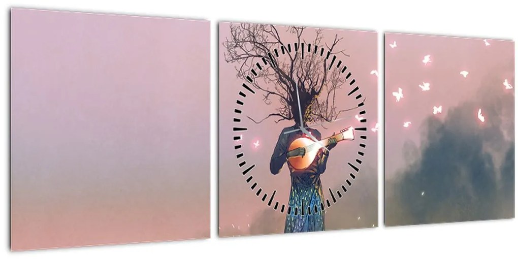 Tablou - Natura vie (cu ceas) (90x30 cm)