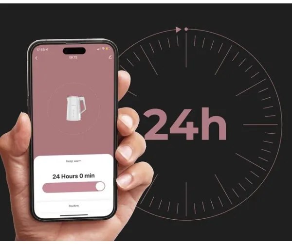 AENO - Fierbător inteligent 1,7 l, 2200W, LED, alb