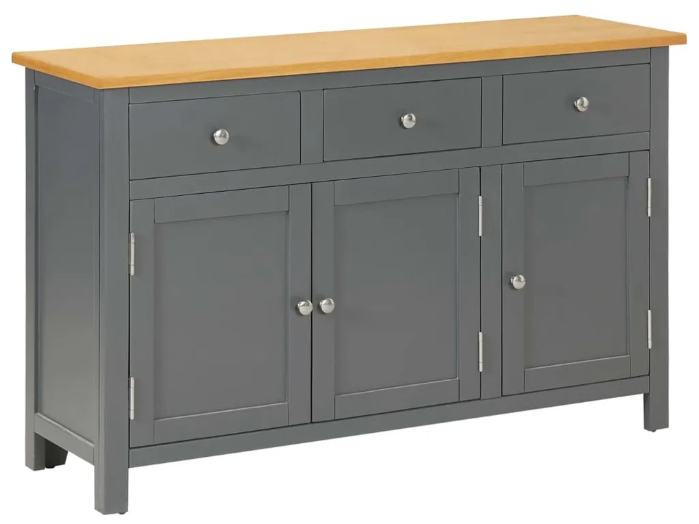 288636 vidaXL Servantă, 110x33,5x70 cm, lemn masiv de stejar
