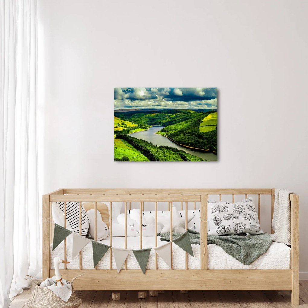 Tablou - Peisaj verde (70x50 cm)