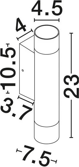 Aplica de perete exterior IP54 ROUX corten
