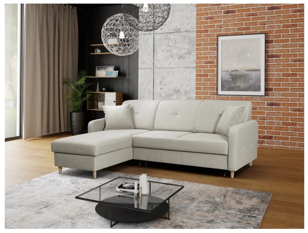 Expedo Coltar extensibil FOSIE, 220x88x162, asti 19, colt pe dreapta