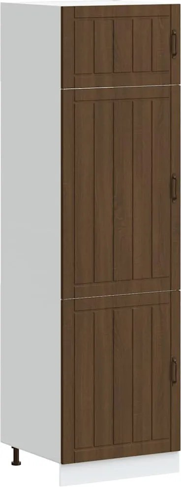 vidaXL Dulap de bucătărie „Lucca” din lemn de stejar maro