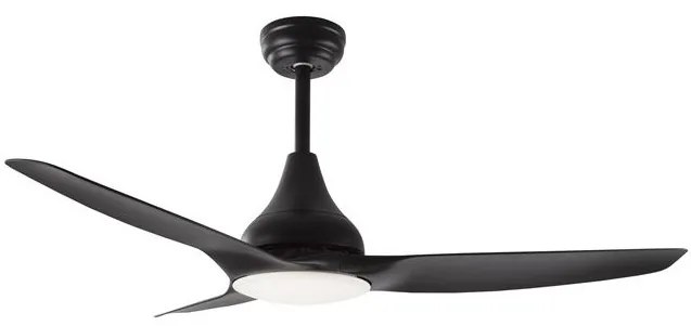 Lustra LED cu ventilator si telecomanda design modern Samoa negru NVL-5267302