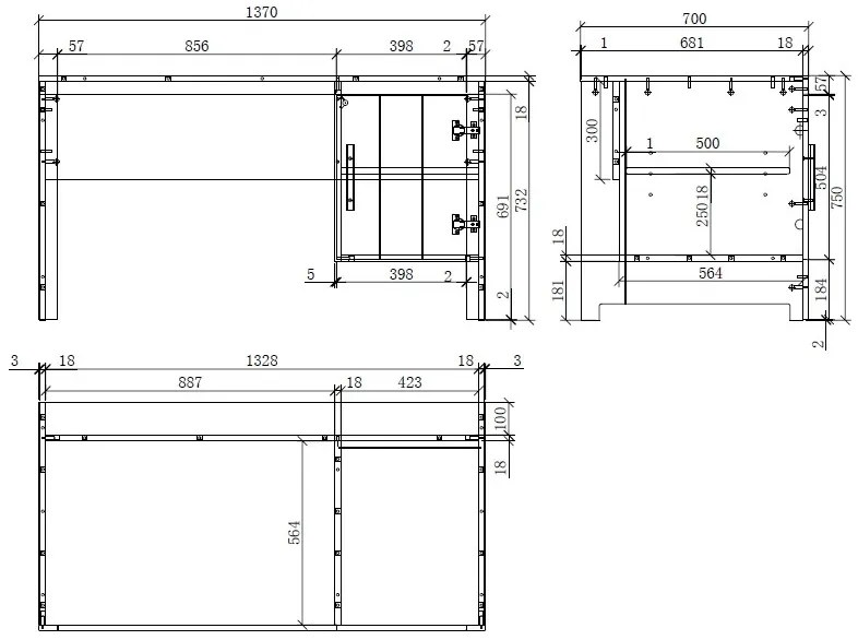 Set Mobilier Cameră Copii ERIK: Birou și Bibliotecă, Alb – Vipack