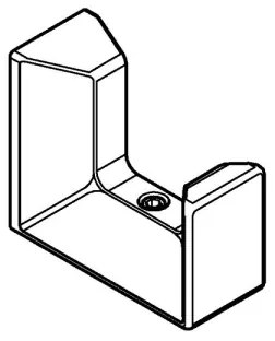 GROHE 40782000 - Cârlig pentru halat de baie SELECTION CUBE, crom lucios