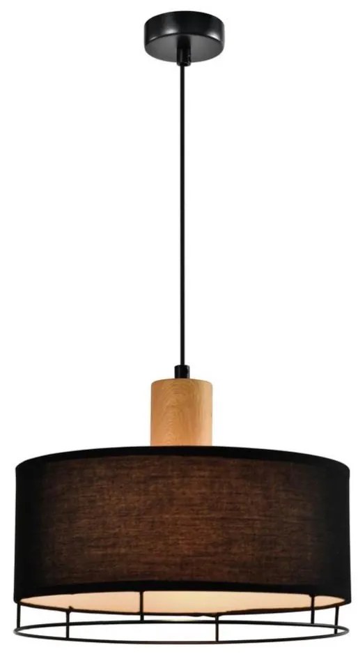 Pendul cu cablu ARDI 1xE27/40W/230V negru/maro