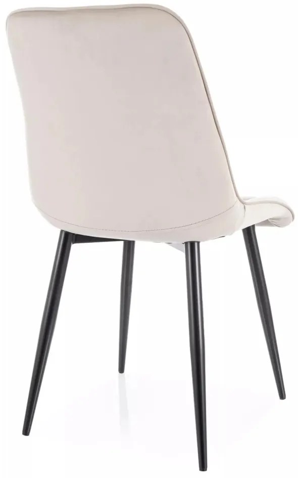 Scaun Chic velvet bej deschis Blu30