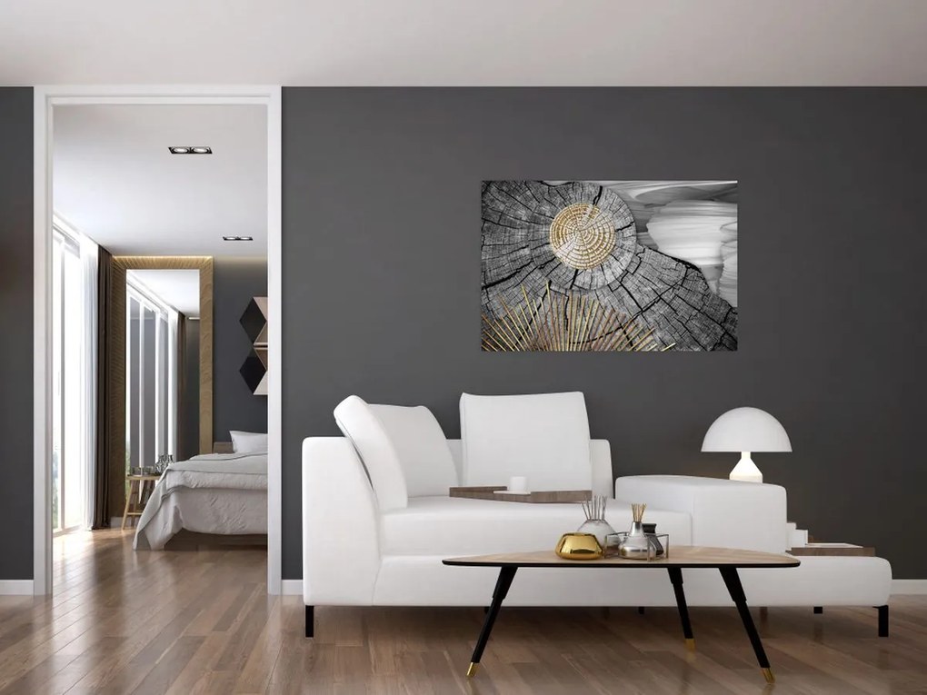 Tablou - Trunchiul copacului colaj (90x60 cm)