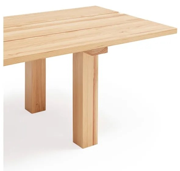 Masă de dining cu blat din lemn de pin 100x180 cm Banda – Teulat