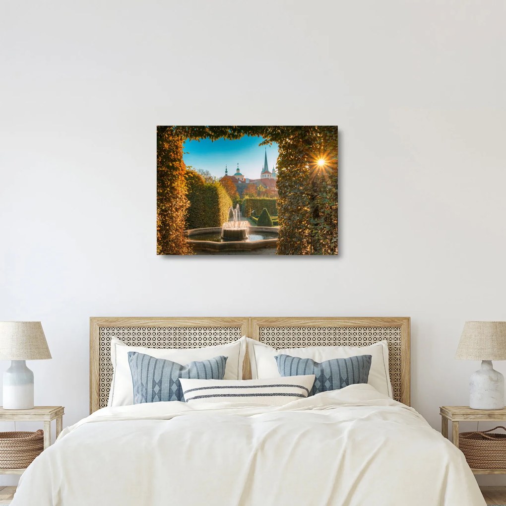 Tablou pe sticlă - Palatul Wallenstein (70x50 cm)