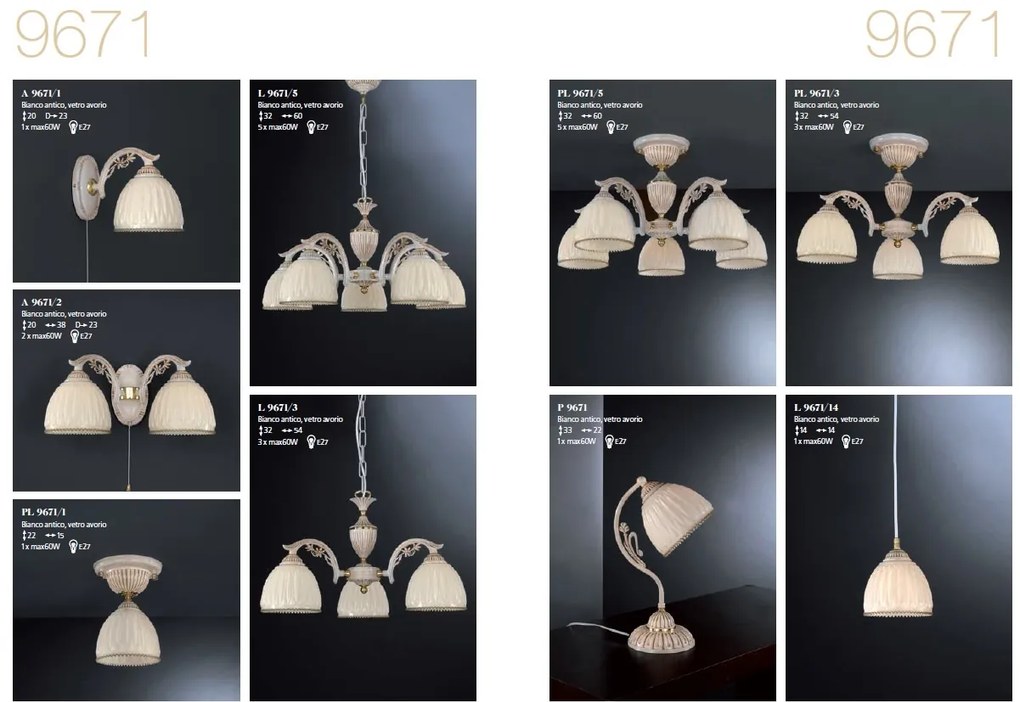 Plafoniera realizata manual design italian 9671