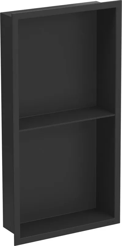 Mexen X-Wall-R raft încastrat cu flanșă și poliță 60 x 30 cm, negru - 1970603010S