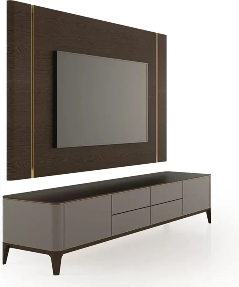Unitate TV lemn masiv Sophia 220 cm