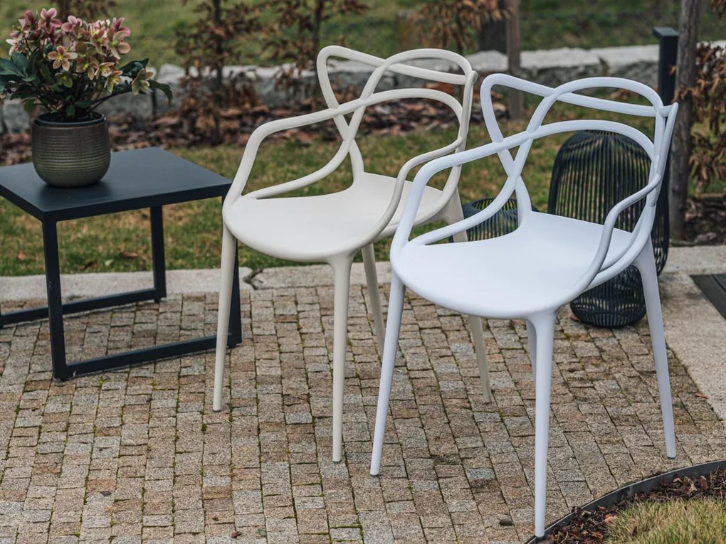 Scaun din plastic KATO mustar