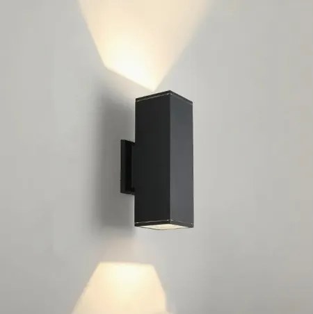 Aplică de perete pentru exterior, 2xGU10/35W/230V, IP54, neagră