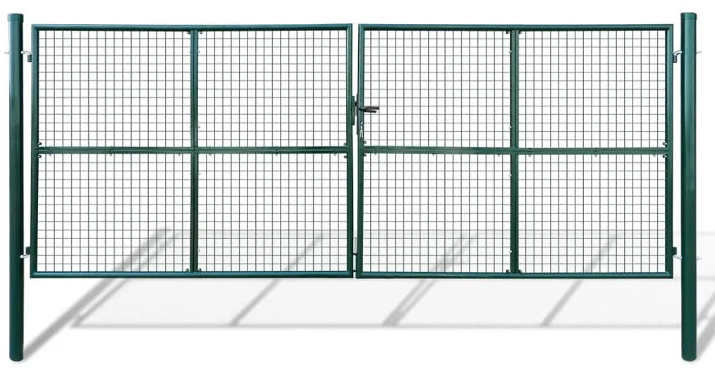 vidaXL Poartă de grădină din plasă 415x150 cm